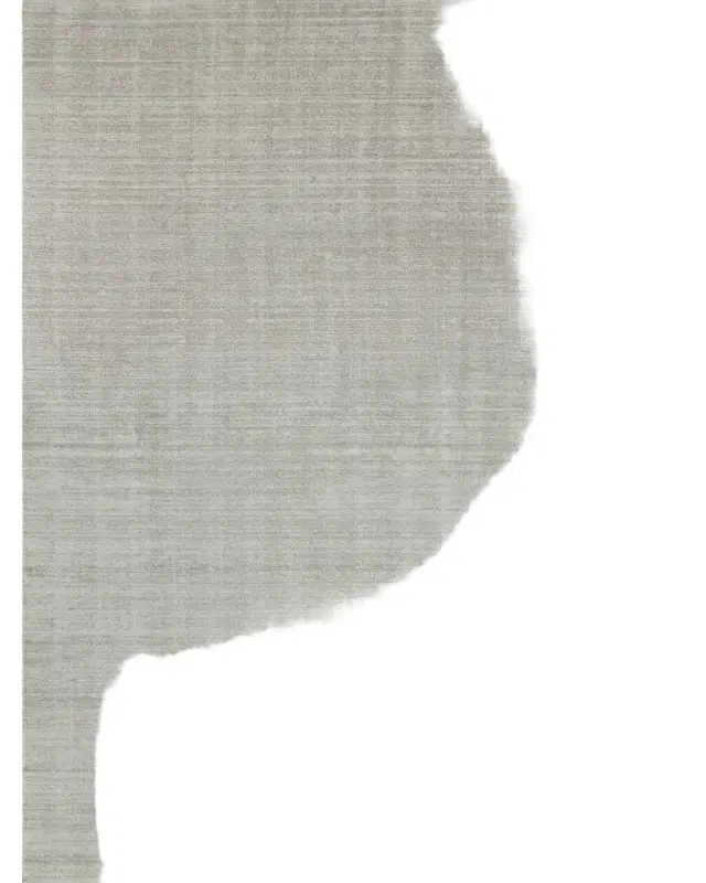 Exquisite Rugs Martelli Modern Hand-Loomed Silver Rug