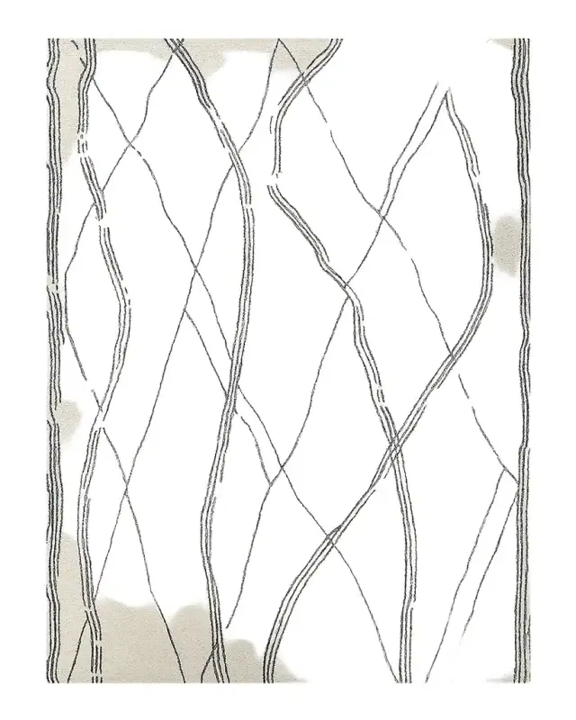 Exquisite Rugs Tangiers Hand-Tufted /Black Rug