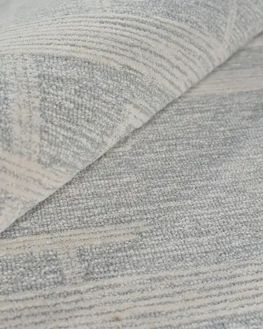 Exquisite Rugs Park City Hand-Tufted Light Gray/Ivory Rug | Thumbnail 6