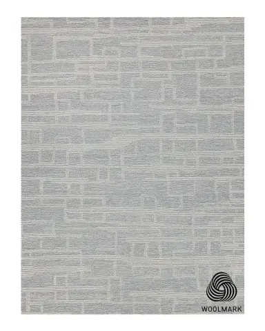 Exquisite Rugs Park City Hand-Tufted Light Gray/Ivory Rug | Thumbnail 1