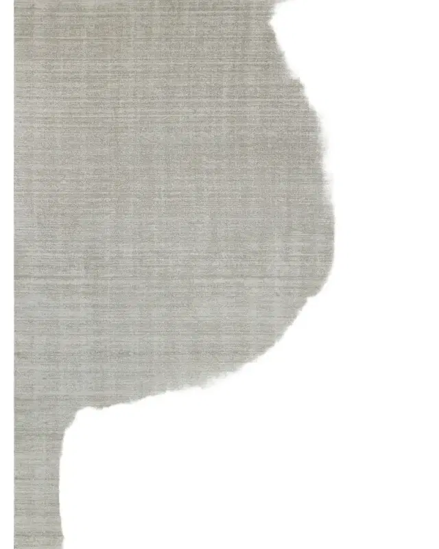 Exquisite Rugs Martelli Modern Hand-Loomed Silver Rug