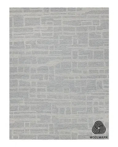 Exquisite Rugs Park City Hand-Tufted Light Gray/Ivory Rug | Thumbnail 1
