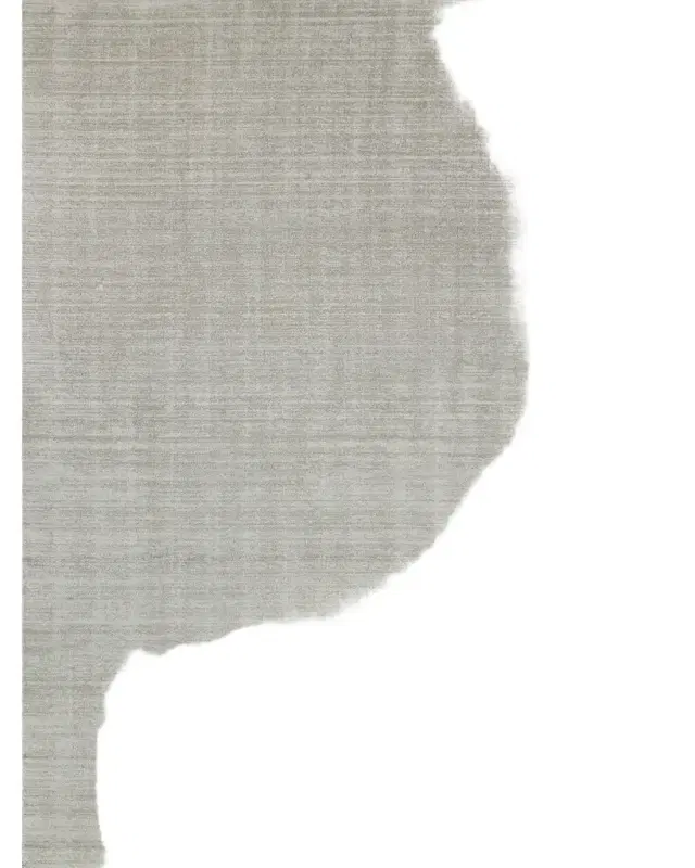 Exquisite Rugs Martelli Modern Hand-Loomed Silver Rug