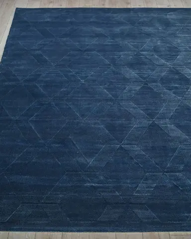 Exquisite Rugs Brunello Hand-Loomed Navy Rug, 6 ' x 9 ' | Thumbnail 8 Exquisite Rugs Brunello Hand-Loomed Navy Rug, 6 ' x 9 ' | Thumbnail 8