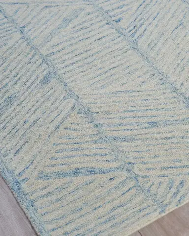 Exquisite Rugs Kascata Hand-Tufted Blue/Ivory Rug | Thumbnail 2 Exquisite Rugs Kascata Hand-Tufted Blue/Ivory Rug | Thumbnail 2