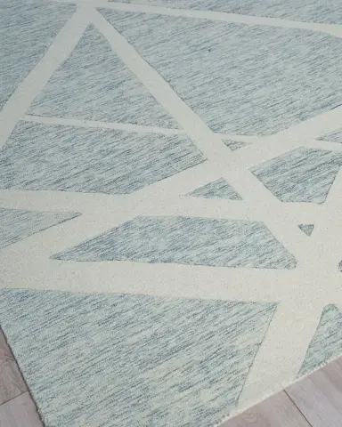 Exquisite Rugs Miami Hand-Tufted Silver/Ivory Rug | Thumbnail 2 Exquisite Rugs Miami Hand-Tufted Silver/Ivory Rug | Thumbnail 2
