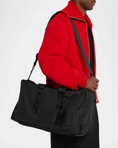 MOSCHINO Men's Cordura Nylon Duffel Bag | Thumbnail 2 MOSCHINO Men's Cordura Nylon Duffel Bag | Thumbnail 2