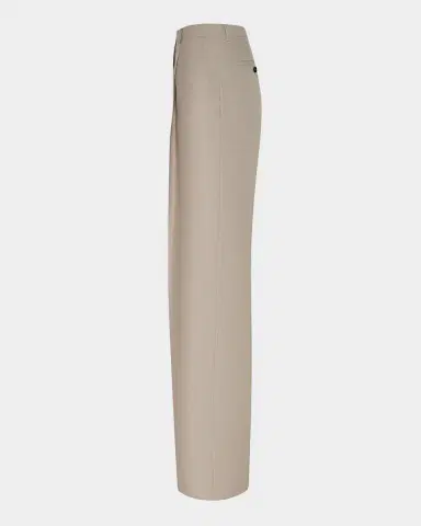 Kiton Pleated Wool-Silk Wide-Leg Pants | Thumbnail 5