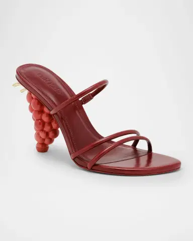 Cult Gaia Grape Leather Sandals | Thumbnail 2 Cult Gaia Grape Leather Sandals | Thumbnail 2