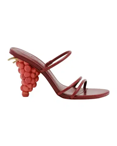 Cult Gaia Grape Leather Sandals | Thumbnail 1 Cult Gaia Grape Leather Sandals | Thumbnail 1