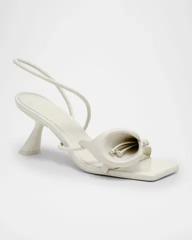 Cult Gaia Ria Calla Lily Leather Sandals | Thumbnail 2 Cult Gaia Ria Calla Lily Leather Sandals | Thumbnail 2