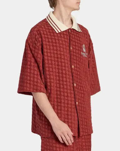 Amiri Men 's MA Chateau Toweling Short-Sleeve Shirt | Thumbnail 5 Amiri Men 's MA Chateau Toweling Short-Sleeve Shirt | Thumbnail 5