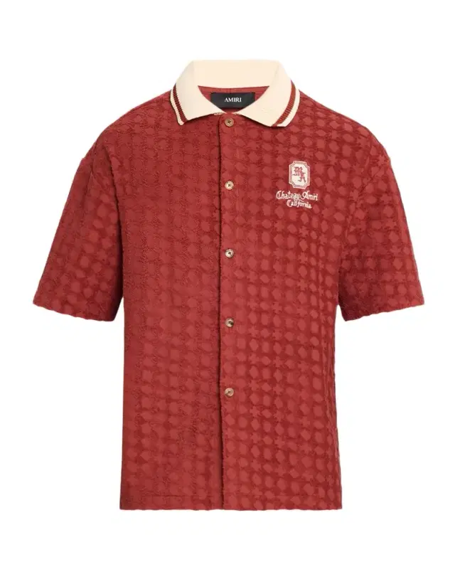 Men 's MA Chateau Toweling Short-Sleeve Shirt