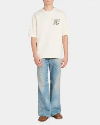 Amiri Men's Faded Denim Bootcut Jeans | Thumbnail 6 Amiri Men's Faded Denim Bootcut Jeans | Thumbnail 6