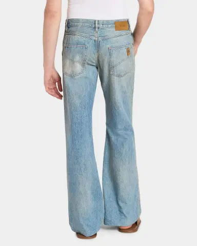 Amiri Men's Faded Denim Bootcut Jeans | Thumbnail 7 Amiri Men's Faded Denim Bootcut Jeans | Thumbnail 7