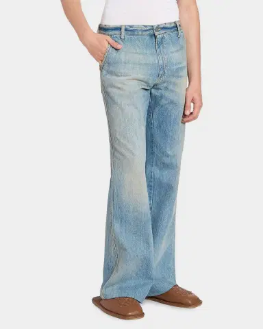 Amiri Men's Faded Denim Bootcut Jeans | Thumbnail 10 Amiri Men's Faded Denim Bootcut Jeans | Thumbnail 10