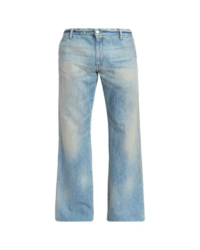 Men's Faded Denim Bootcut Jeans