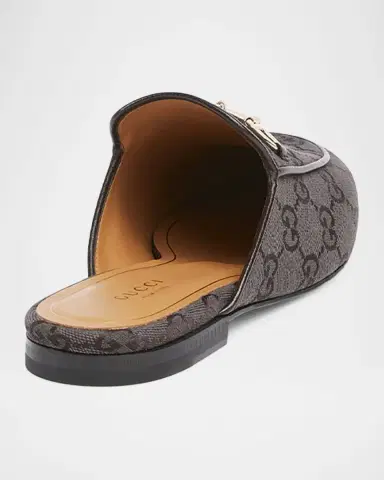 Gucci Princetown GG Canvas Bit Loafer Mules | Thumbnail 4 Gucci Princetown GG Canvas Bit Loafer Mules | Thumbnail 4