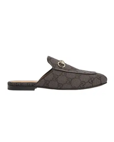 Gucci Princetown GG Canvas Bit Loafer Mules | Thumbnail 1 Gucci Princetown GG Canvas Bit Loafer Mules | Thumbnail 1