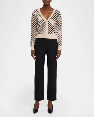 Max Mara Mastro Rhinestone-Embellished Crop Cardigan | Thumbnail 2 Max Mara Mastro Rhinestone-Embellished Crop Cardigan | Thumbnail 2