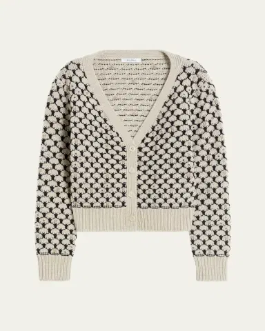 Max Mara Mastro Rhinestone-Embellished Crop Cardigan | Thumbnail 6 Max Mara Mastro Rhinestone-Embellished Crop Cardigan | Thumbnail 6