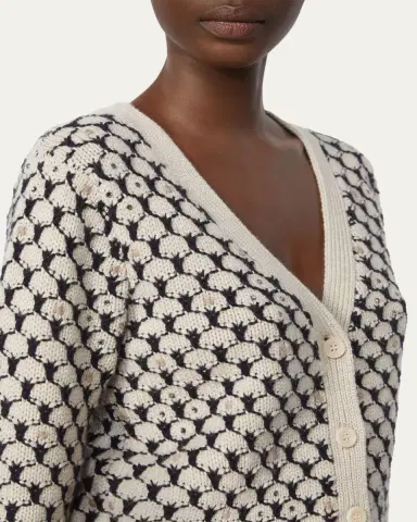 Max Mara Mastro Rhinestone-Embellished Crop Cardigan | Thumbnail 10 Max Mara Mastro Rhinestone-Embellished Crop Cardigan | Thumbnail 10