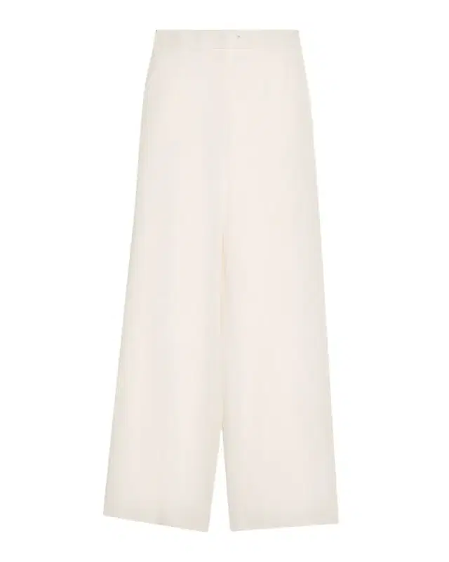 Max Mara Dentice Wide-Leg Stretch Cotton Twill Pants