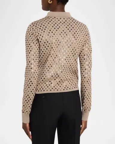 Max Mara Ragno Sequin-Embellished Wool Cardigan | Thumbnail 3 Max Mara Ragno Sequin-Embellished Wool Cardigan | Thumbnail 3