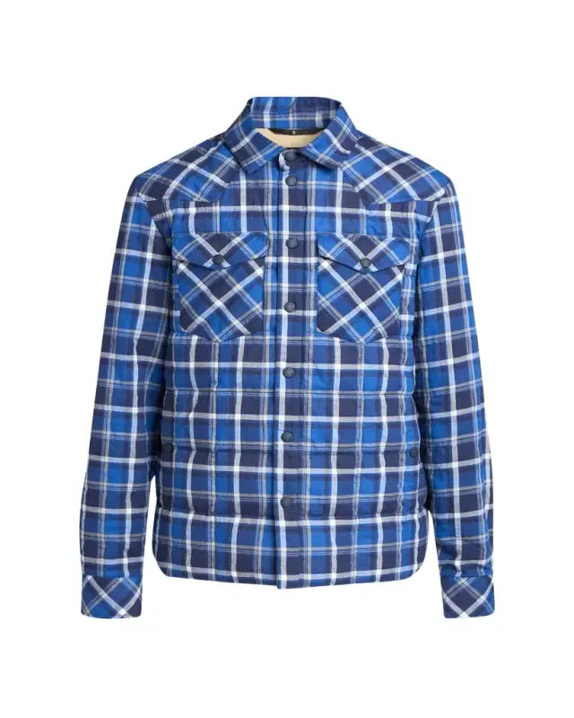 Moncler Grenoble Men's Plaid Snap-Front Shirt Jacket