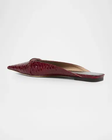 Tom Ford Croc-Effect Leather Flat Mules | Thumbnail 4