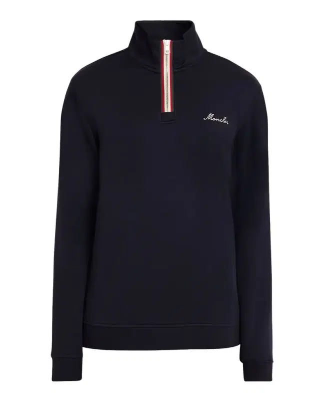 Men's Embroidered Logo Turtleneck Sweatshirt