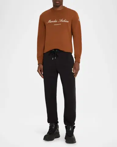 Moncler Men's Cotton-Blend Fleece Sweatpants | Thumbnail 2 Moncler Men's Cotton-Blend Fleece Sweatpants | Thumbnail 2