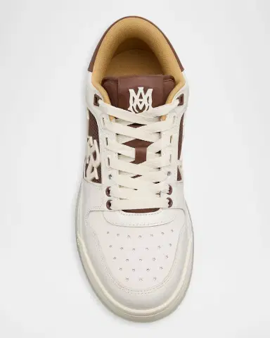 Amiri Men's Pebbled Leather Classic Low-Top Sneakers | Thumbnail 5