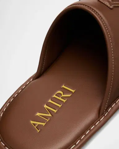 Amiri Men 's Leather MA Slippers | Thumbnail 2 Amiri Men 's Leather MA Slippers | Thumbnail 2