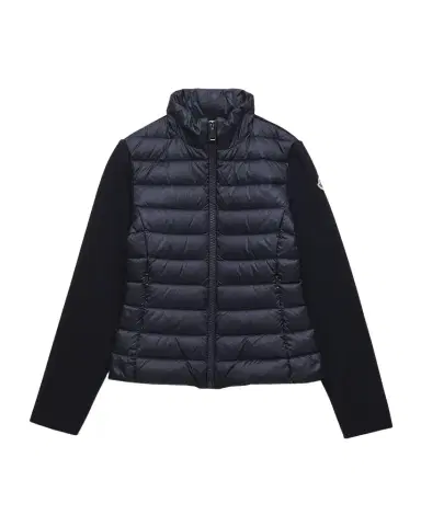 Moncler Girl's Padded Wool Zip-Front Down Cardigan | Thumbnail 1