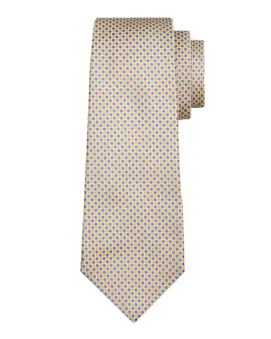 Kiton Men 's Micro-Geometric Silk 7-Fold Tie | Thumbnail 1 Kiton Men 's Micro-Geometric Silk 7-Fold Tie | Thumbnail 1