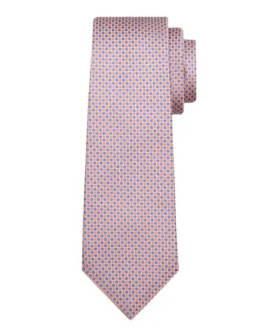 Kiton Men 's Micro-Geometric Silk 7-Fold Tie | Thumbnail 1 Kiton Men 's Micro-Geometric Silk 7-Fold Tie | Thumbnail 1
