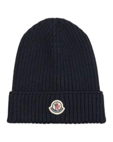 Moncler Boy's Logo-Patch Wool Beanie | Thumbnail 1