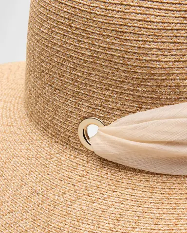 Eugenia Kim Cassidy Packable Wide-Brim Fedora with Scarf | Thumbnail 2