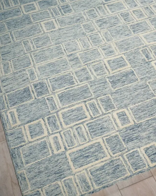 Exquisite Rugs Soho Hand-Tufted Blue &  Rug