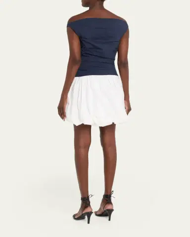 SIMKHAI Salina Cotton Bubble Mini Dress | Thumbnail 3 SIMKHAI Salina Cotton Bubble Mini Dress | Thumbnail 3