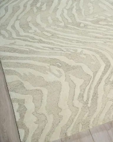 Exquisite Rugs Entro Hand-Tufted Beige & Ivory Rug | Thumbnail 1