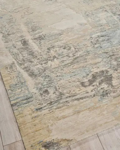 Exquisite Rugs Infinity Power-Loomed Ivory/Blue/Terracotta Runner | Thumbnail 1 Exquisite Rugs Infinity Power-Loomed Ivory/Blue/Terracotta Runner | Thumbnail 1