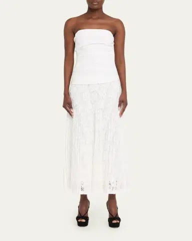Simkhai Annalise Cotton Lace Midi Dress | Thumbnail 2