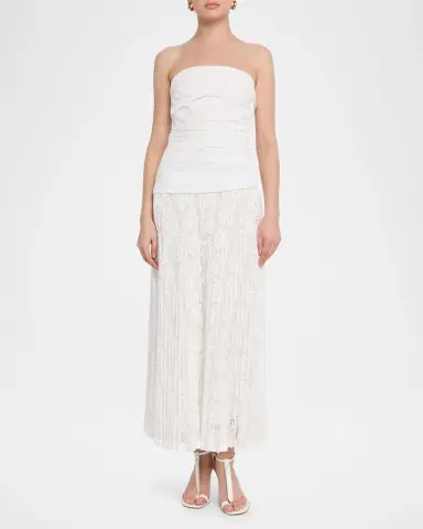 Simkhai Annalise Cotton Lace Midi Dress | Thumbnail 6