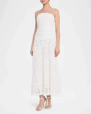 Simkhai Annalise Cotton Lace Midi Dress | Thumbnail 8
