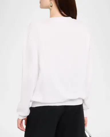 Majestic Filatures Crewneck Organic Cotton Pullover | Thumbnail 3 Majestic Filatures Crewneck Organic Cotton Pullover | Thumbnail 3