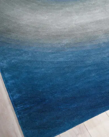 Exquisite Rugs Mitomo Hand-Tufted Navy & Gray Rug | Thumbnail 1