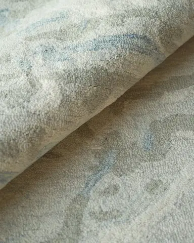 Exquisite Rugs Cortero Hand-Tufted Light Blue & Ivory Rug | Thumbnail 3