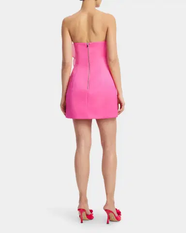 LEO LIN Floret Strapless Floral Applique Mini Dress | Thumbnail 3